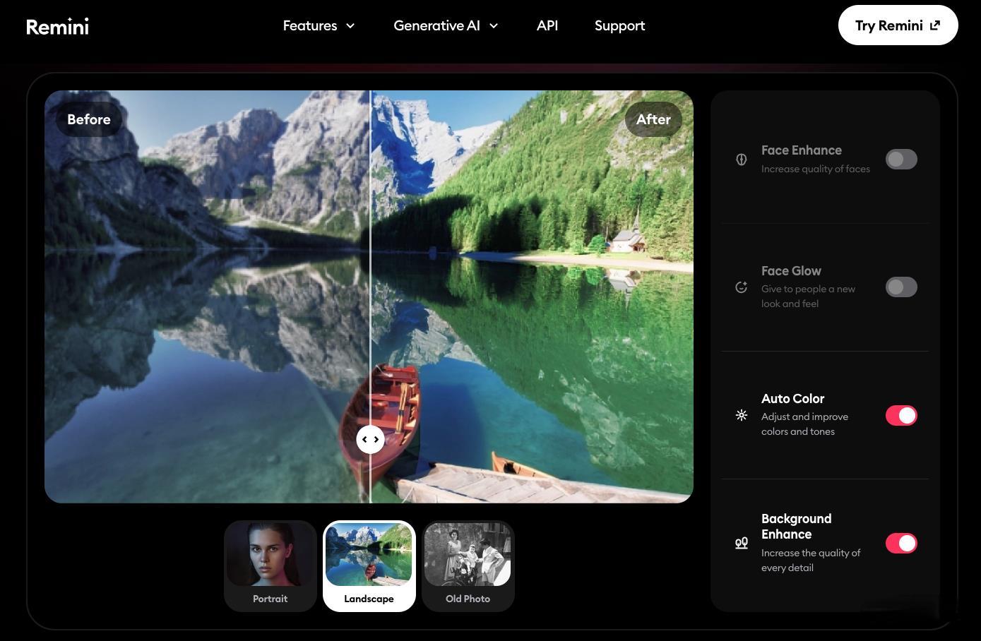 Remini | AI图片和视频增强工具
