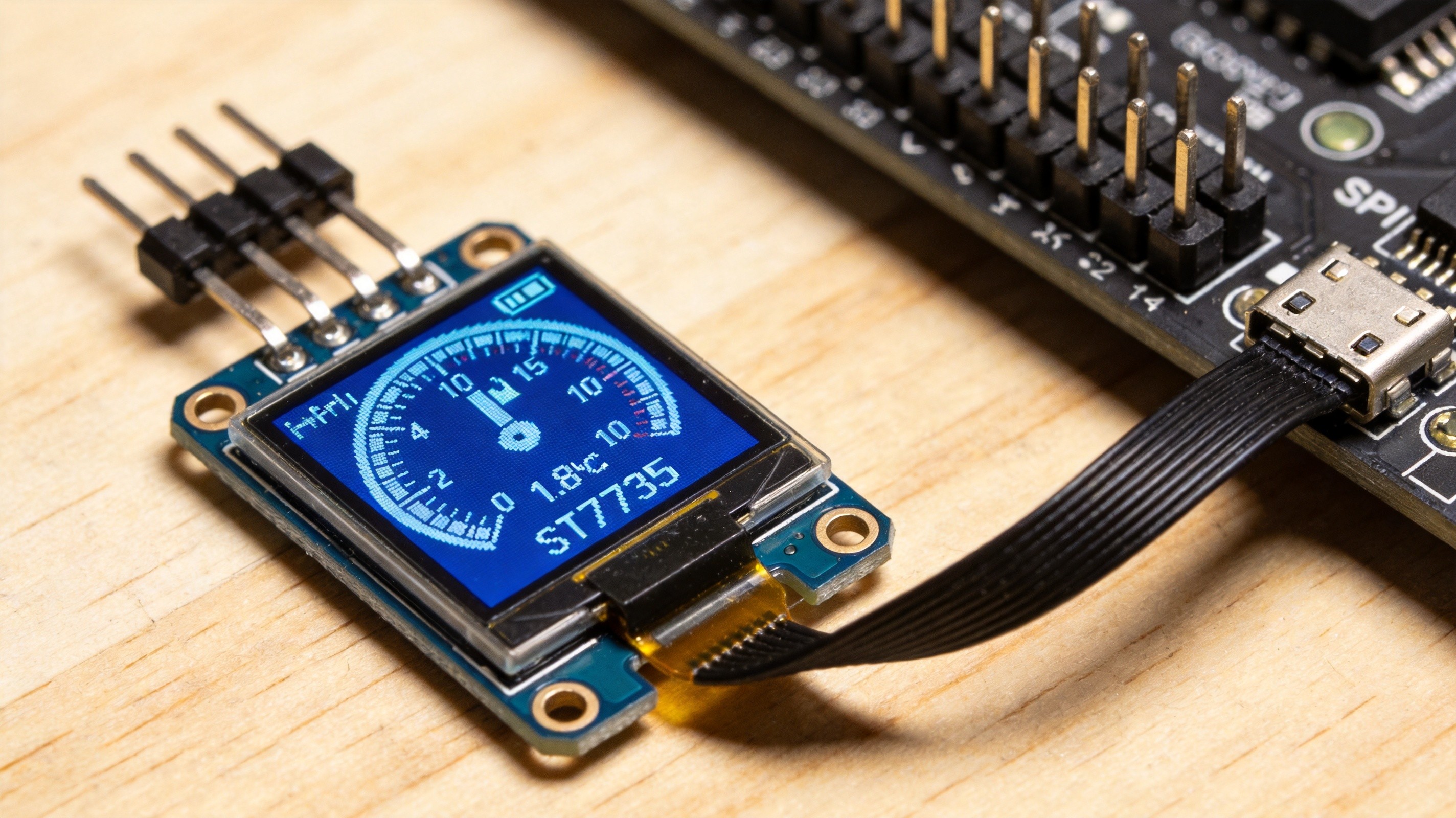 ST7735 1.8寸TFT彩屏怎么接线？Arduino SPI初始化避坑