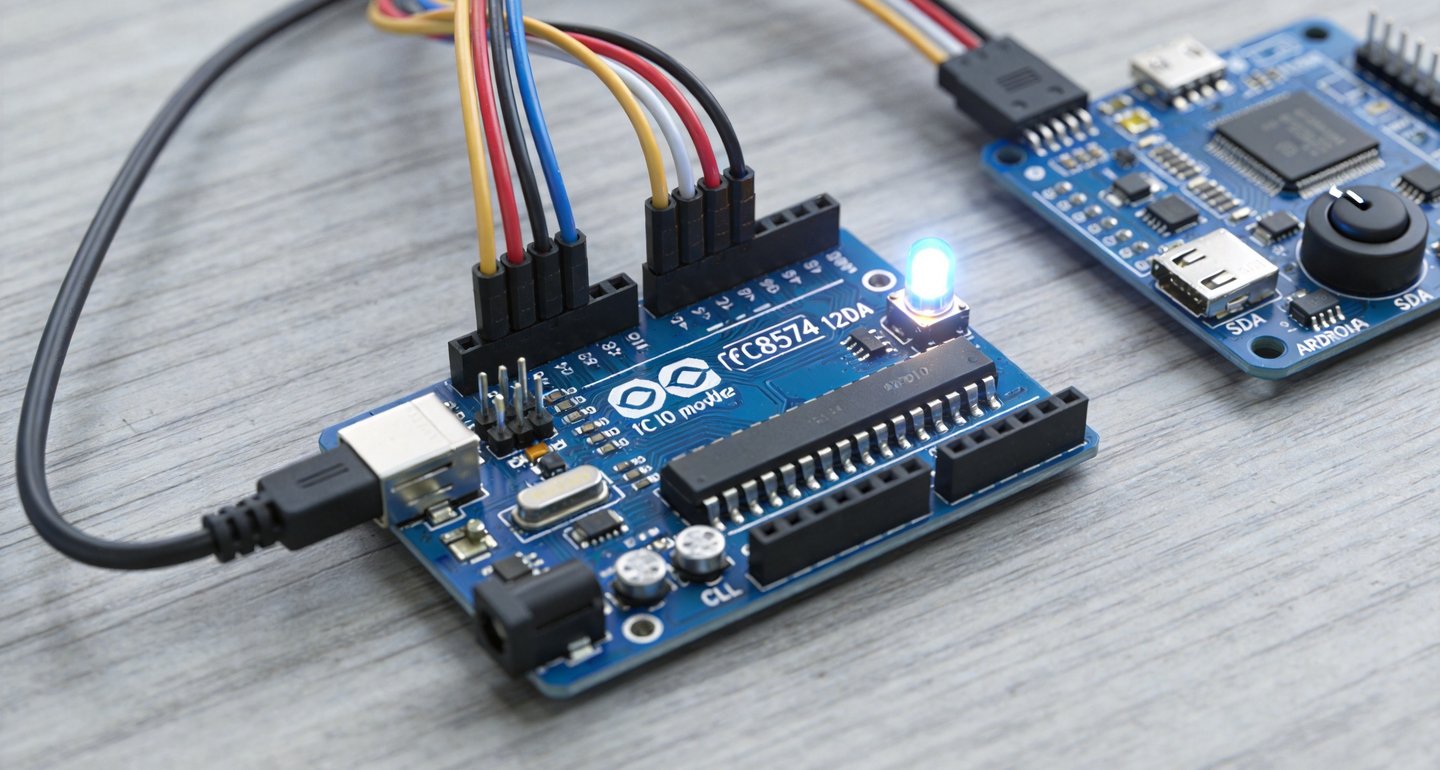 PCF8574 IO扩展模块怎么接线？Arduino I2C两线扩展8个IO口和地址设置详解