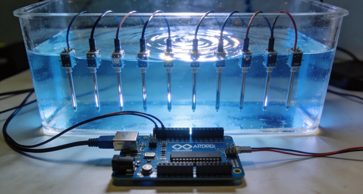 液位传感器怎么接线?Arduino水箱水位检测和自动补水报警