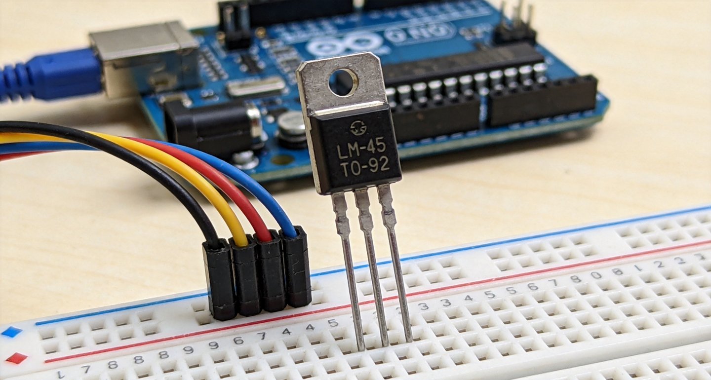 LM35温度传感器接Arduino：三脚接线与10mV读数换算