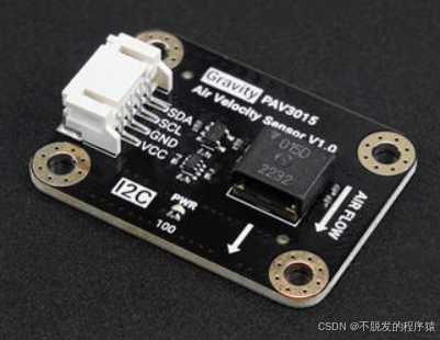 Arduino驱动PAV3015空气流速传感器，热电堆测风速