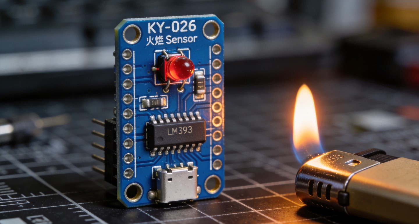 KY-026火焰传感器怎么接线？Arduino火灾报警灭火机器人用法