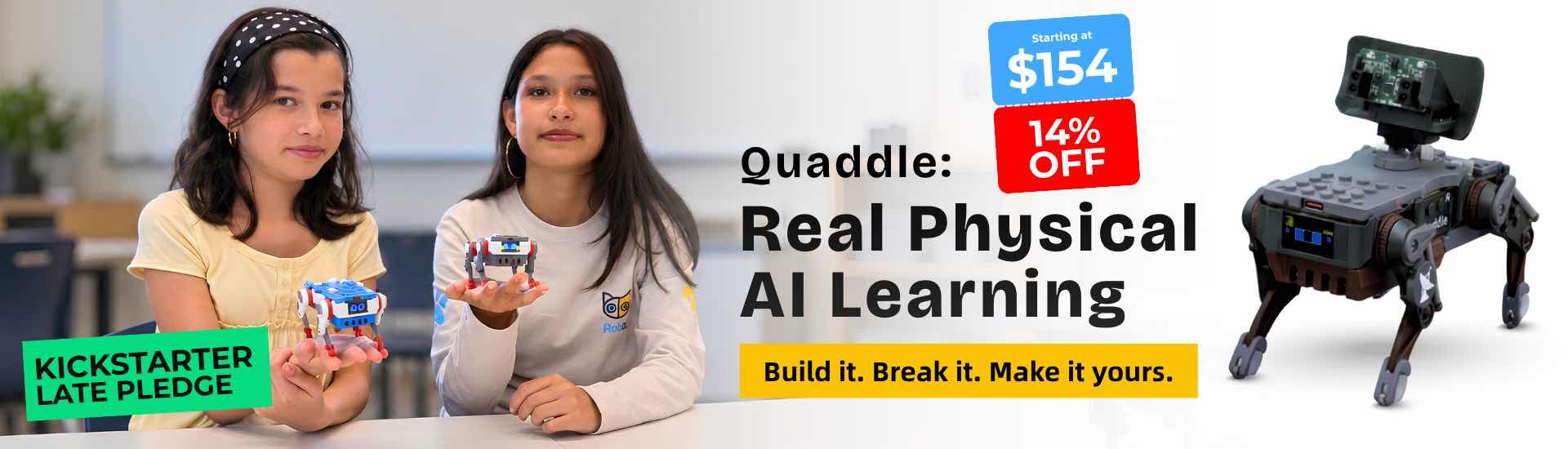 Quaddle Kickstarter 物理AI学习