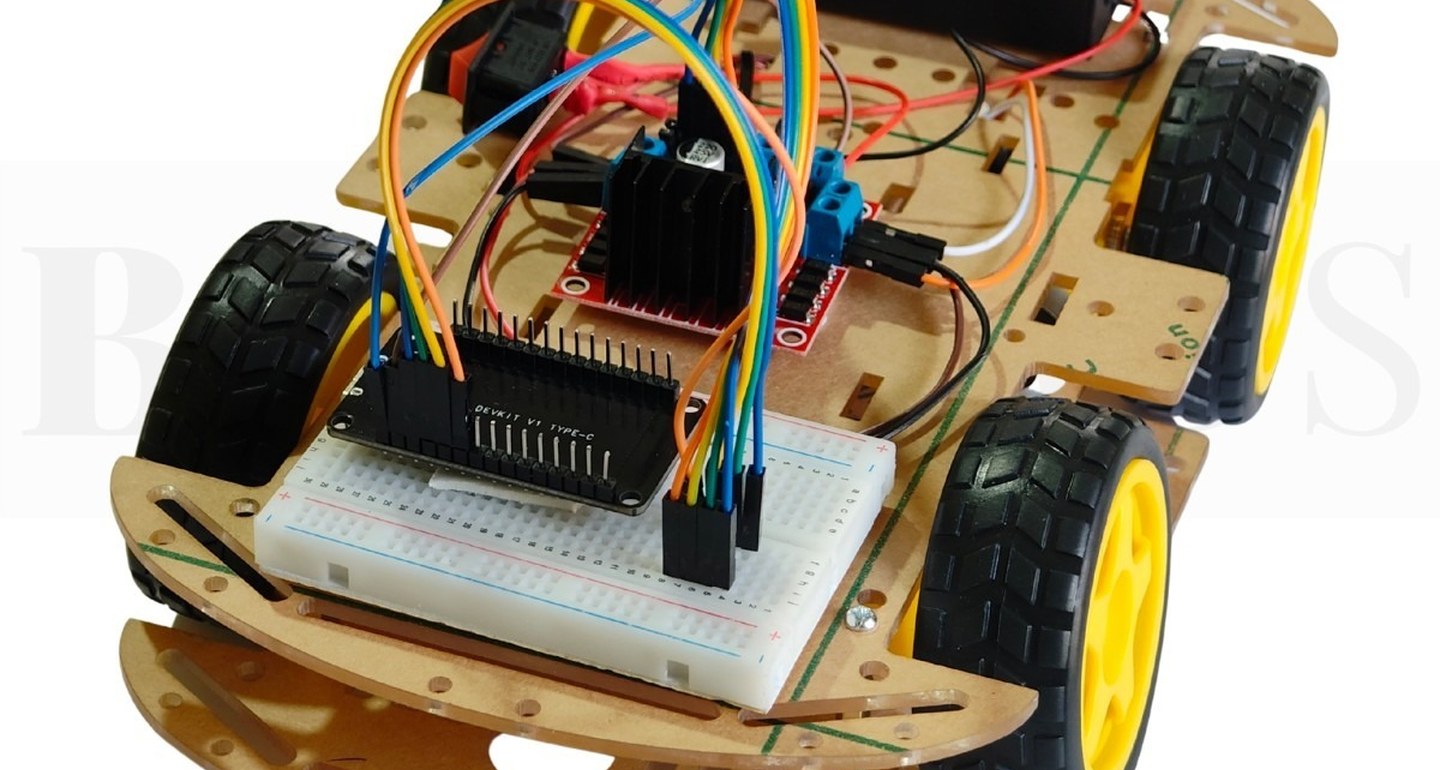 ESP32四轮轮式机器人小车接线
