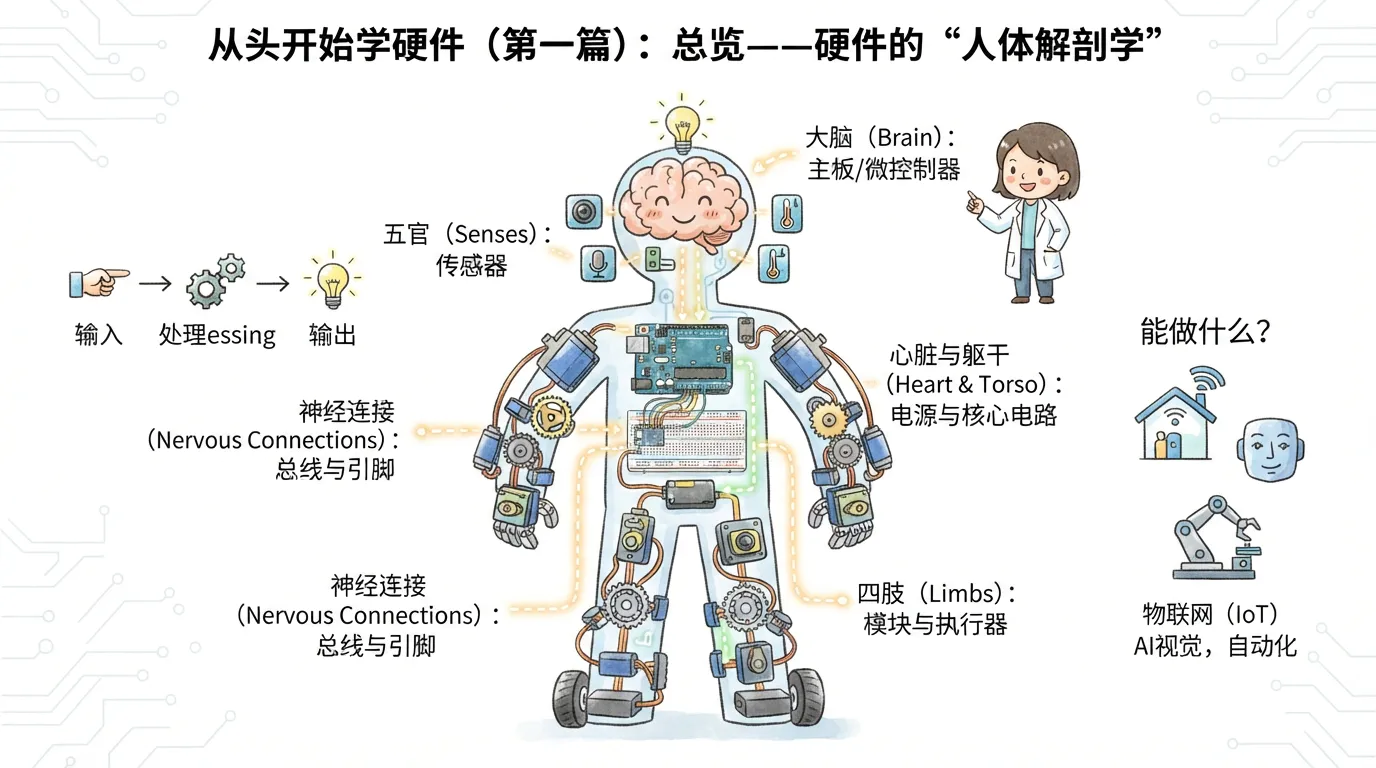 从零学硬件第一篇：硬件世界的人体解剖学总览