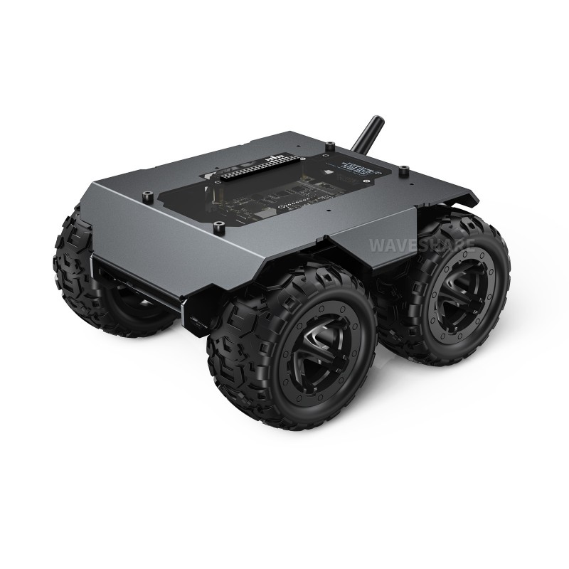 微雪 WAVE ROVER 四驱底盘,金属车身带天线